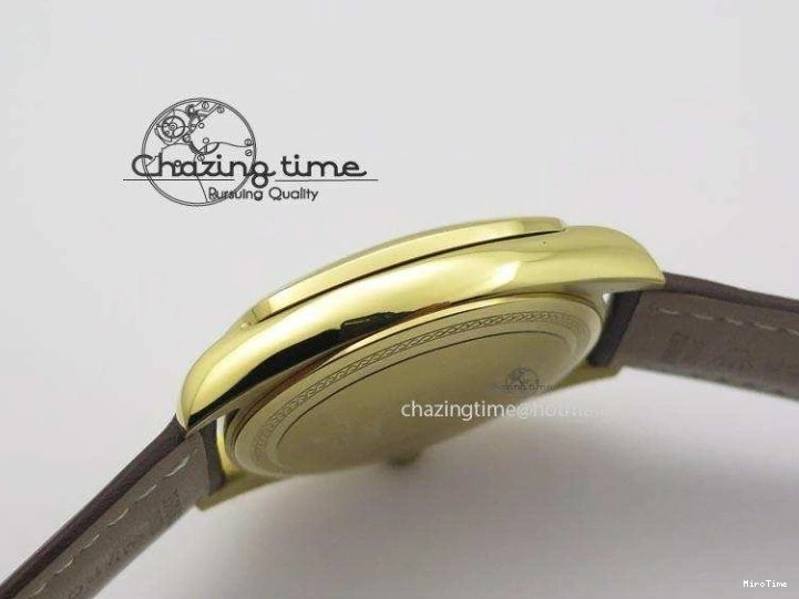 MiroTime 0419 Cellini Date YG White Numeral Dial On Brown Leather Strap A Affordable 3883